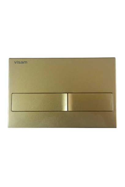 226-005 - Visam Karina Altın Sarısı Gömme Rezervuar Kumanda Paneli (buton) Altın Sarısı Boyalı Parlak Gold KARİNA GOLD 226-005