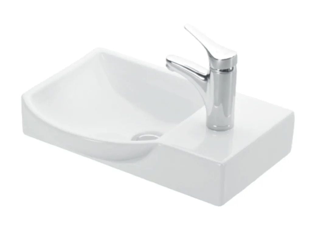 LHN4079 - LAPİNO Esvit Litos Sağ Delikli Dolap Uyumlu Lavabo 32*45 Cm Beyaz