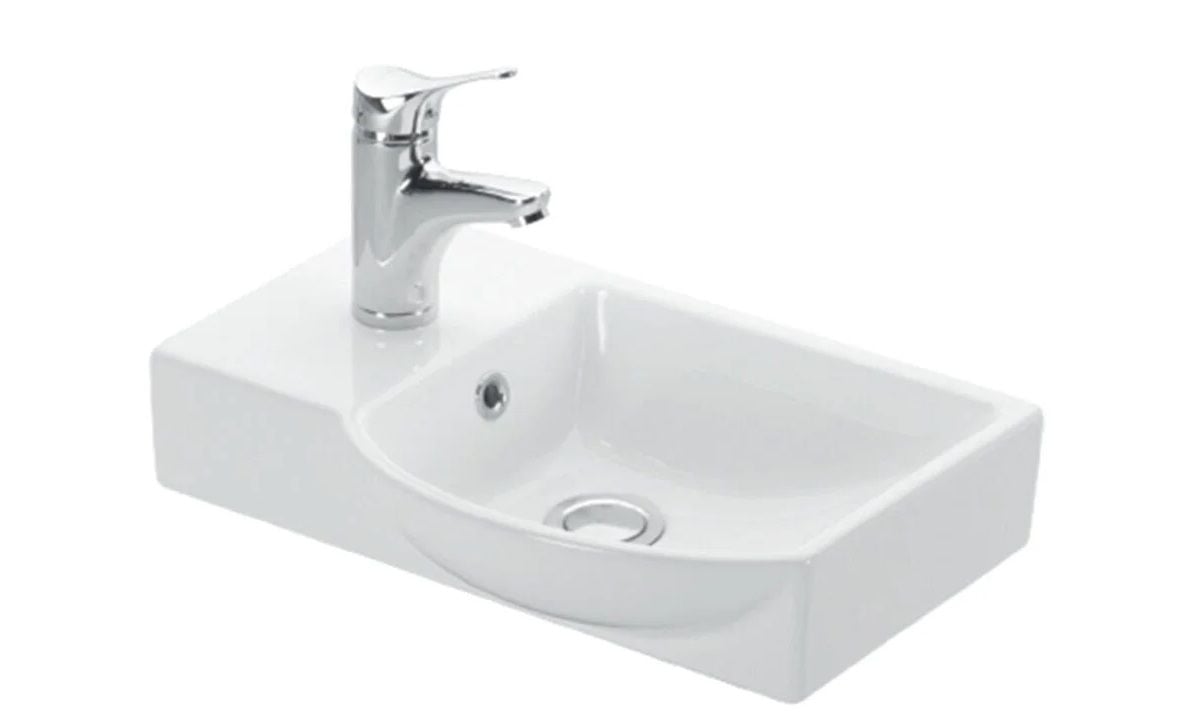 ﻿4779 - LAPİNO Esvit Litos Sol Delikli Dolap Uyumlu Lavabo 45 Cm Beyaz