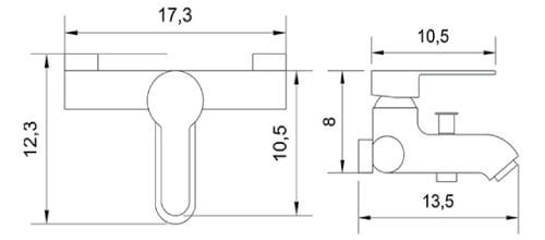 AN100 - PİERRE CARDİN Ankara Banyo Armatürü