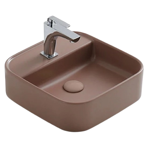 NO28MUL017100 - MOBİLYA ÜSTÜ LAV 42*42 MAT KAHVE NOVA GÜRALVİT